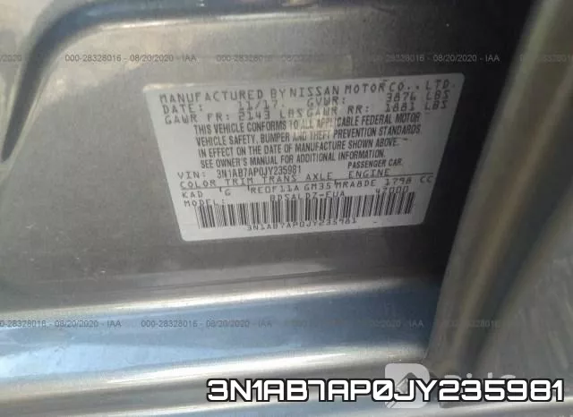 3N1AB7AP0JY235981 фото 10