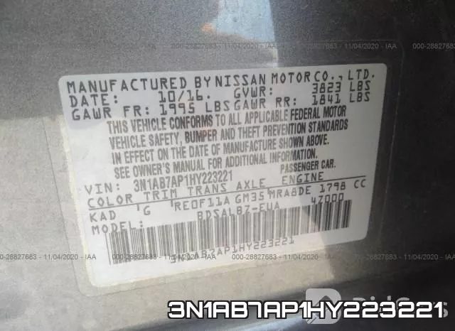 3N1AB7AP1HY223221 фото 10