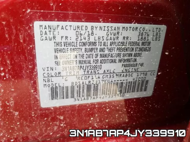 3N1AB7AP4JY339910 фото 2