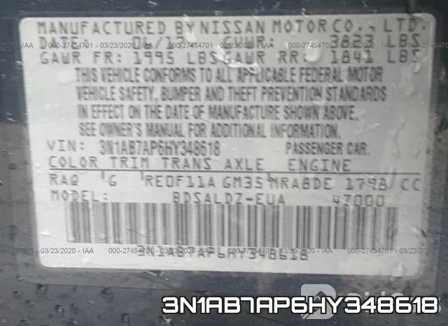 3N1AB7AP6HY348618 фото 10