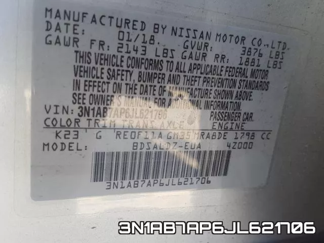 3N1AB7AP6JL621706 фото 2