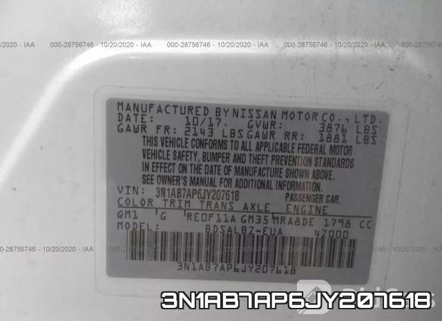 3N1AB7AP6JY207618 фото 10