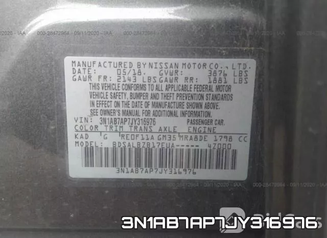 3N1AB7AP7JY316976 фото 10
