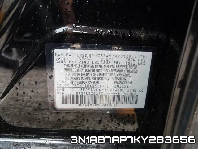 3N1AB7AP7KY283656 фото 2