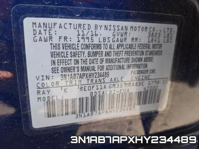 3N1AB7APXHY234489 фото 2
