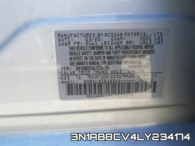 3N1AB8CV4LY234174 фото 2
