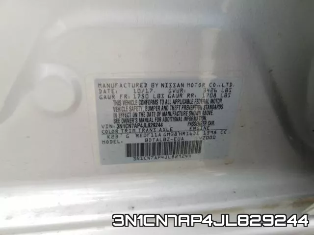 3N1CN7AP4JL829244 фото 2