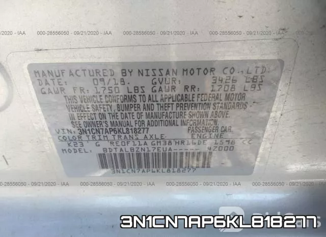 3N1CN7AP6KL818277 фото 10