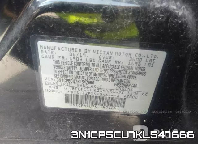 3N1CP5CU7KL547666 фото 10