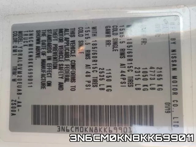 3N6CM0KN8KK699011 фото 2