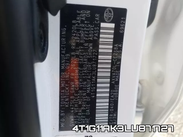4T1G11AK3LU871727 фото 2