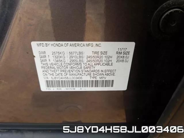 5J8YD4H58JL003406 фото 2