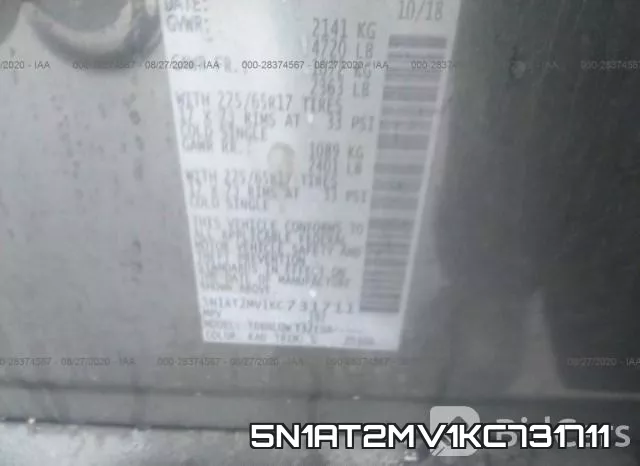 5N1AT2MV1KC731711 фото 9