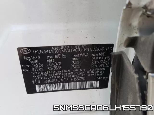 5NMS3CAD6LH155790 фото 2