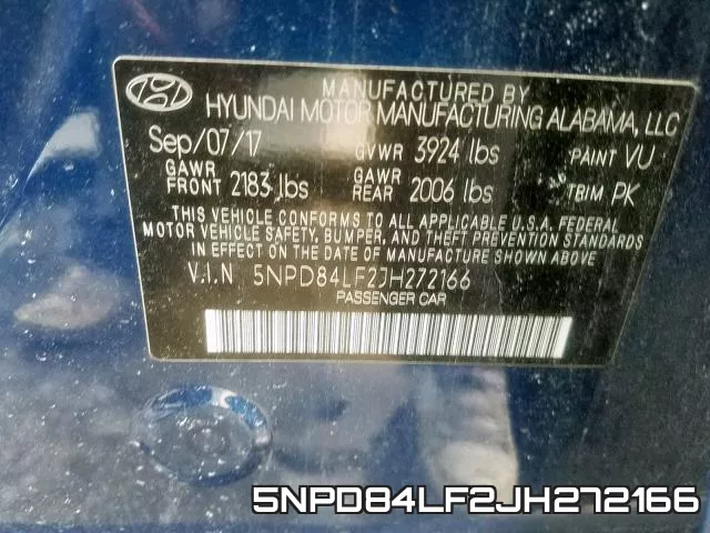 5NPD84LF2JH272166 фото 2