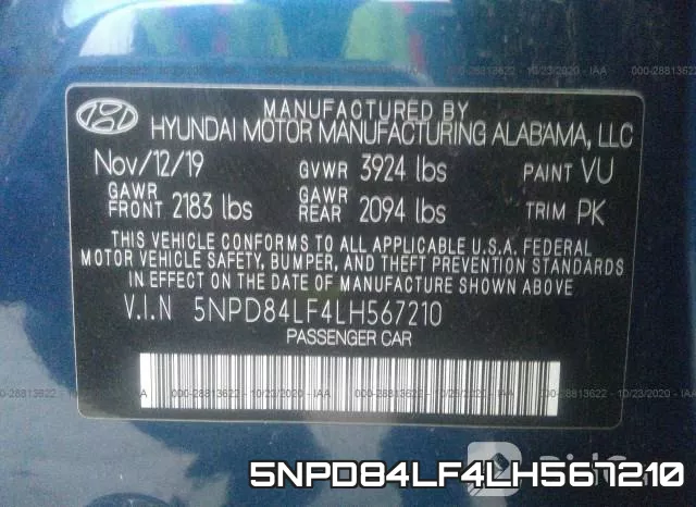 5NPD84LF4LH567210 фото 10