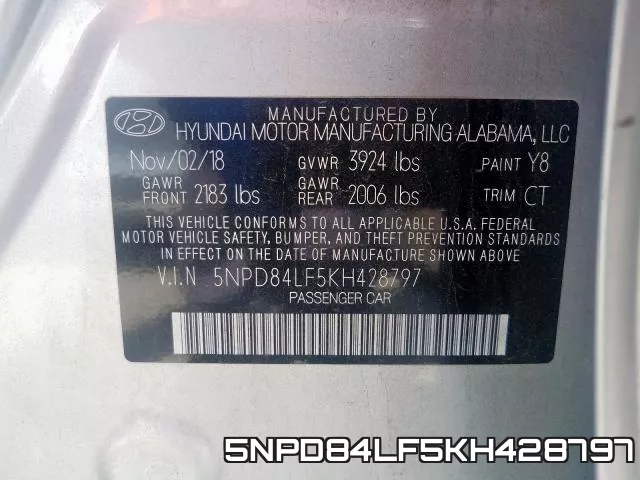 5NPD84LF5KH428797 фото 2