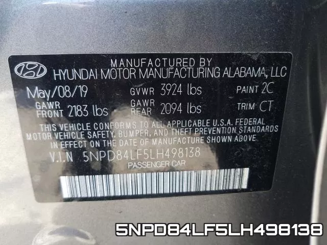 5NPD84LF5LH498138 фото 2