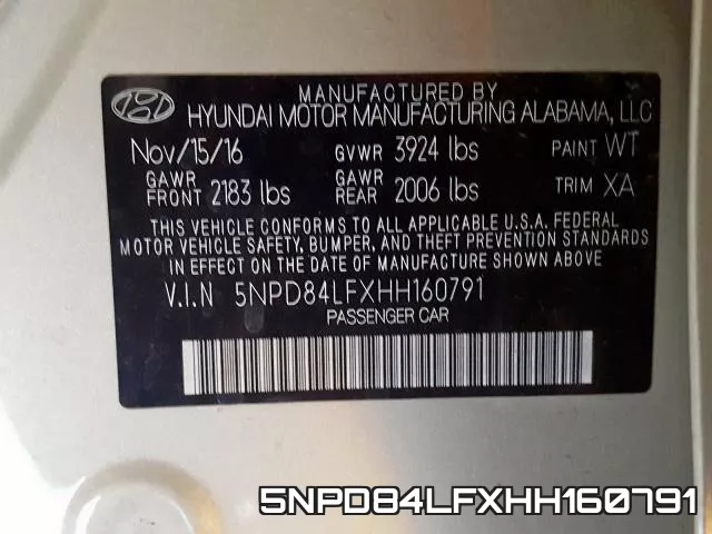 5NPD84LFXHH160791 фото 2