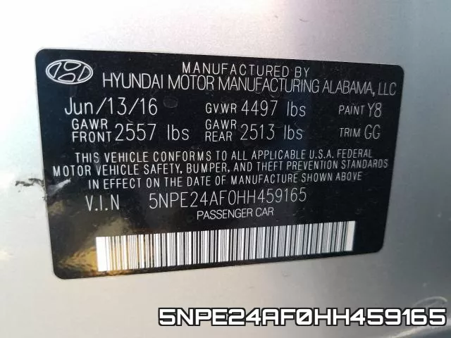 5NPE24AF0HH459165 фото 2