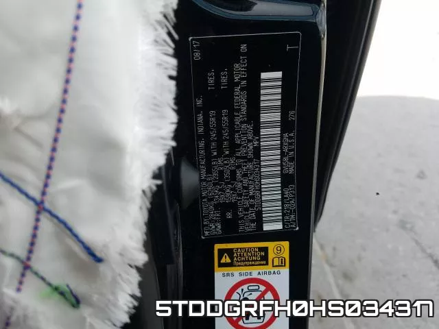 5TDDGRFH0HS034317 фото 2
