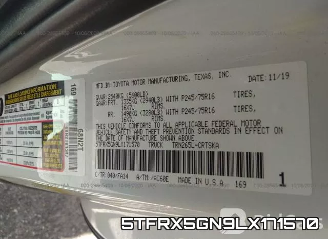 5TFRX5GN9LX171570 фото 10