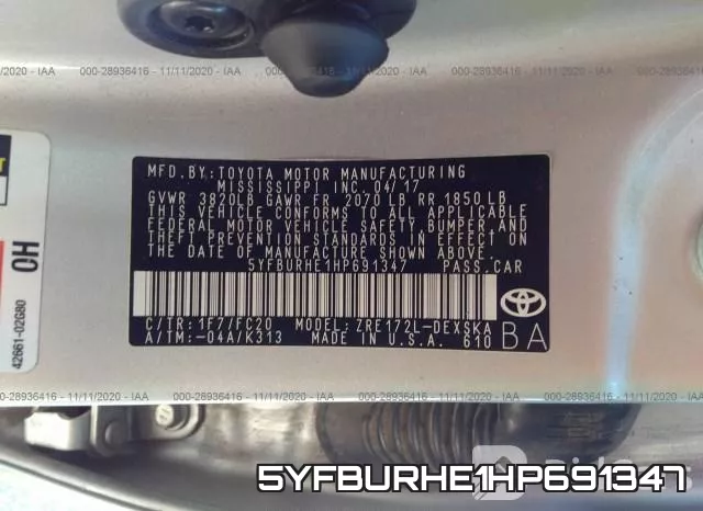 5YFBURHE1HP691347 фото 10