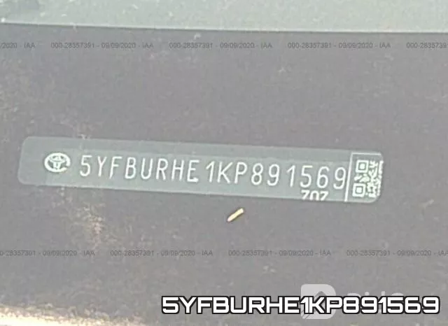 5YFBURHE1KP891569 фото 10