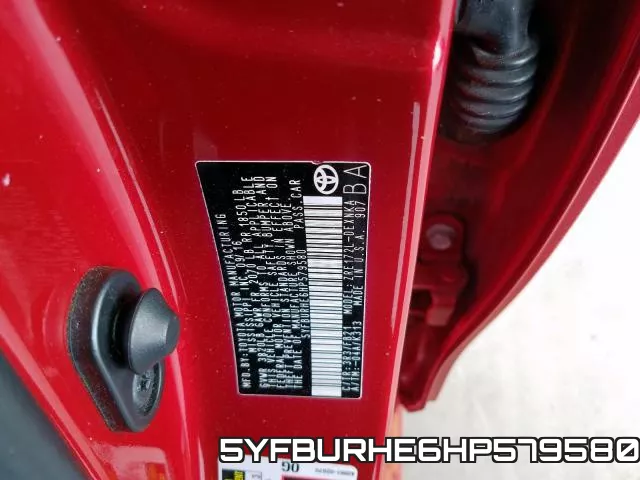 5YFBURHE6HP579580 фото 2