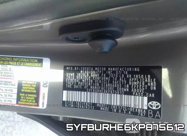 5YFBURHE6KP875612 фото 10