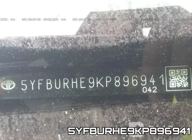 5YFBURHE9KP896941 фото 10