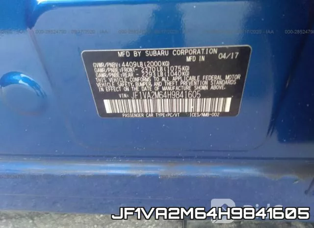 JF1VA2M64H9841605 фото 10