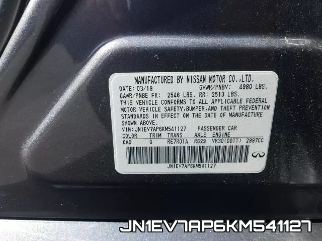 JN1EV7AP6KM541127 фото 2