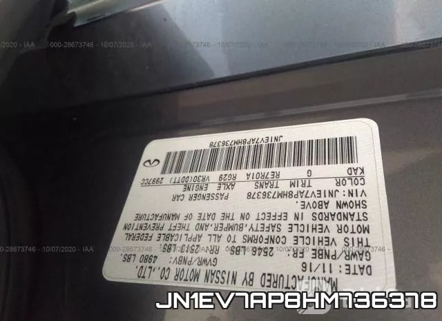 JN1EV7AP8HM736378 фото 10