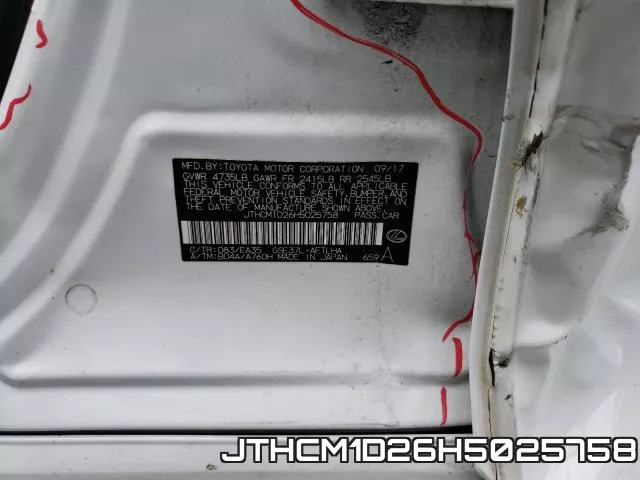 JTHCM1D26H5025758 фото 2