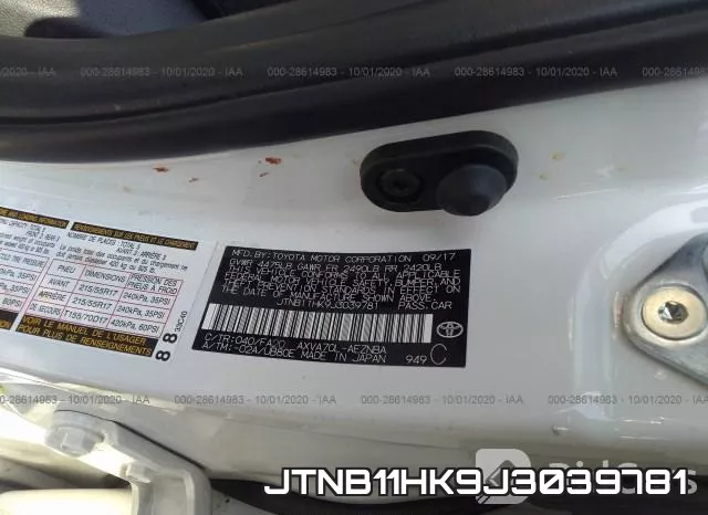 JTNB11HK9J3039781 фото 10