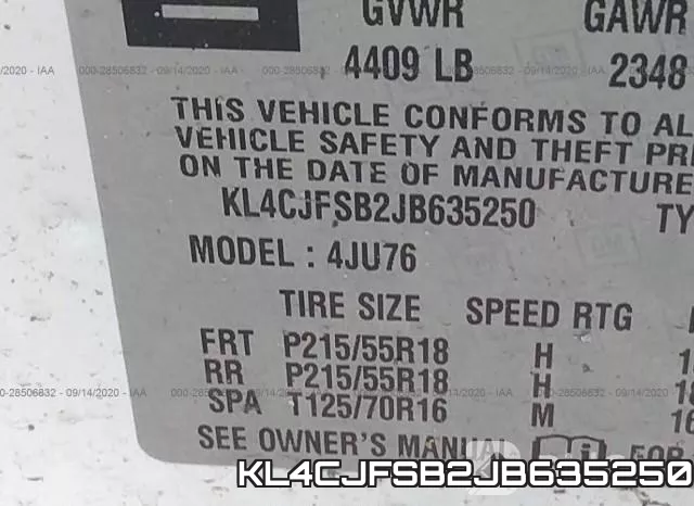 KL4CJFSB2JB635250 фото 10