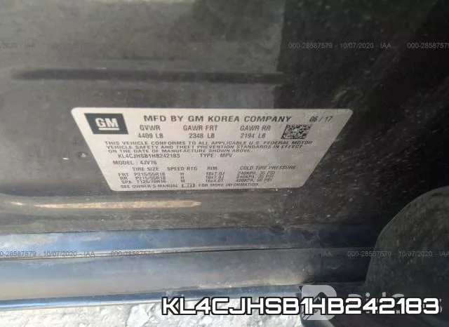 KL4CJHSB1HB242183 фото 10