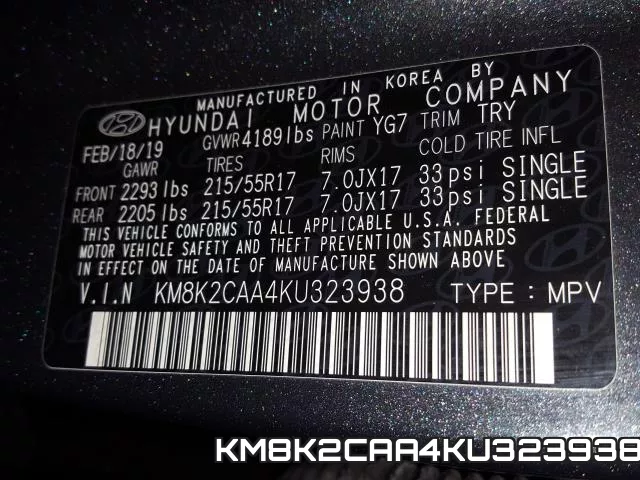 KM8K2CAA4KU323938 фото 2