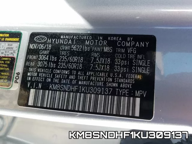 KM8SNDHF1KU309137 фото 2