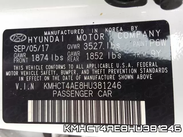 KMHCT4AE8HU381246 фото 2