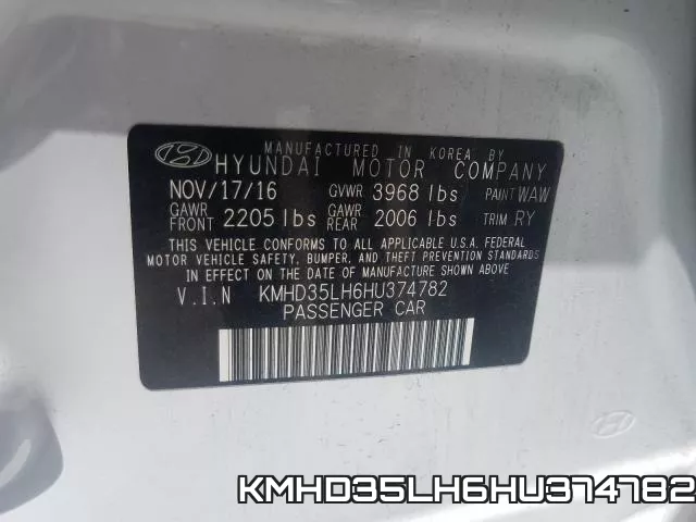 KMHD35LH6HU374782 фото 2