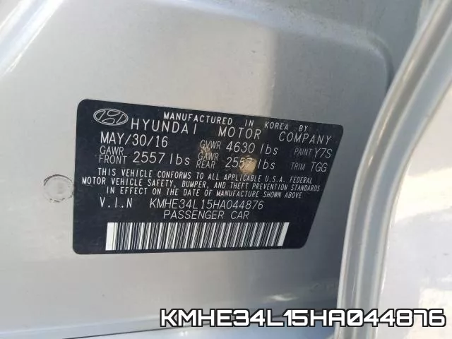 KMHE34L15HA044876 фото 2