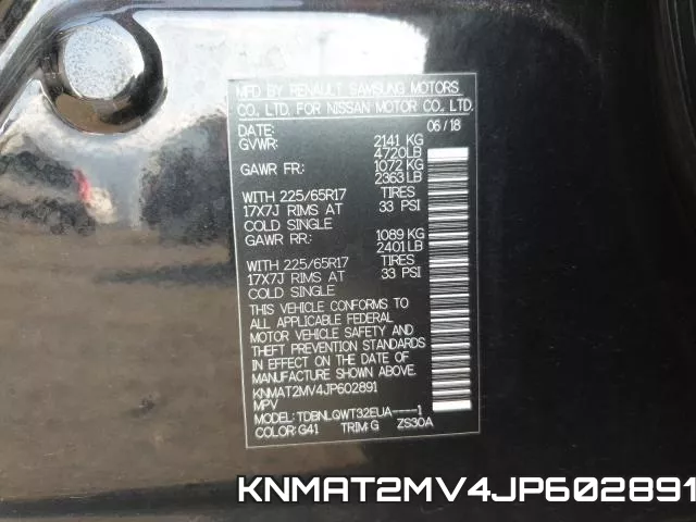 KNMAT2MV4JP602891 фото 2
