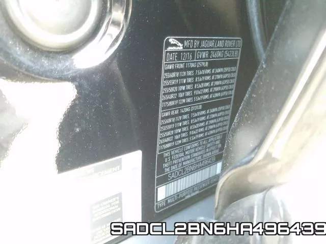SADCL2BN6HA496439 фото 2