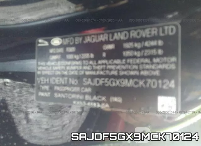 SAJDF5GX9MCK70124 фото 10