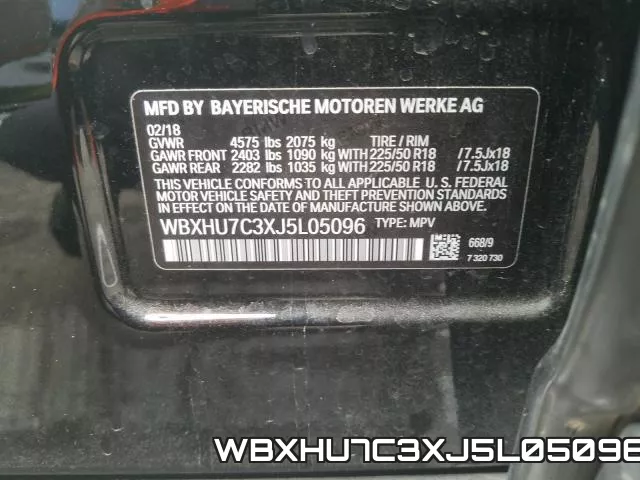 WBXHU7C3XJ5L05096 фото 2