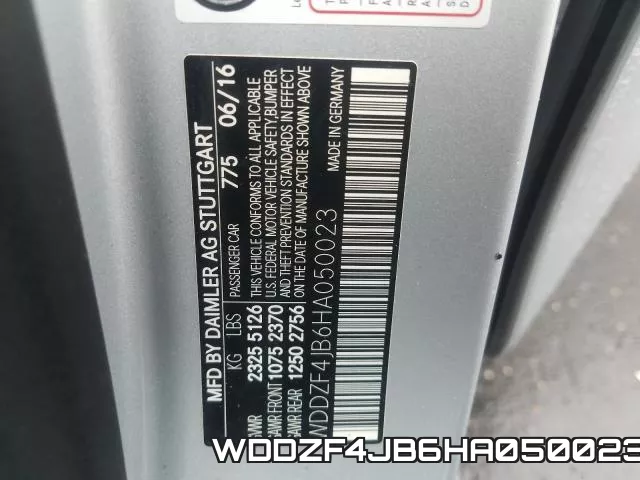 WDDZF4JB6HA050023 фото 2