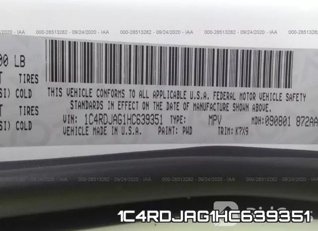 1C4RDJAG1HC639351 фото 10