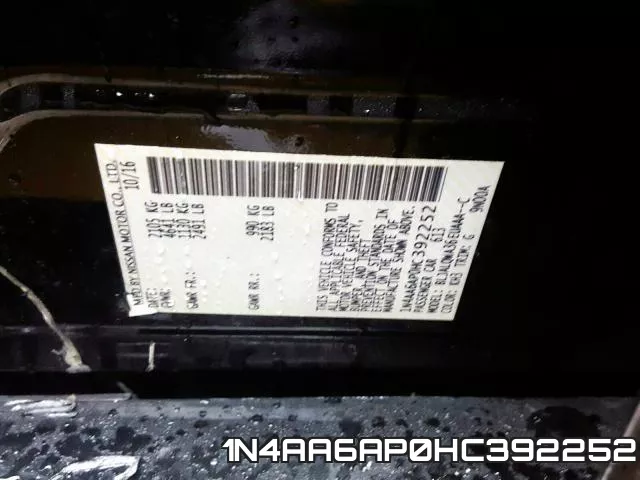1N4AA6AP0HC392252 фото 2